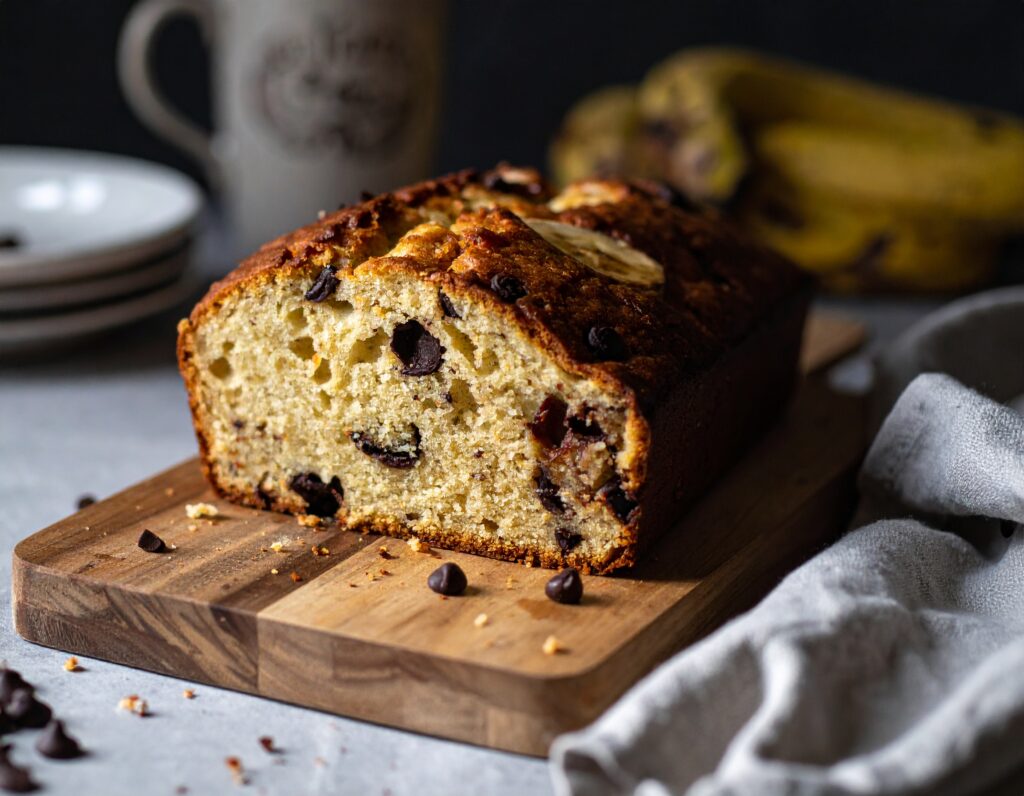 Super Moist Chocolate Chip Banana Bread